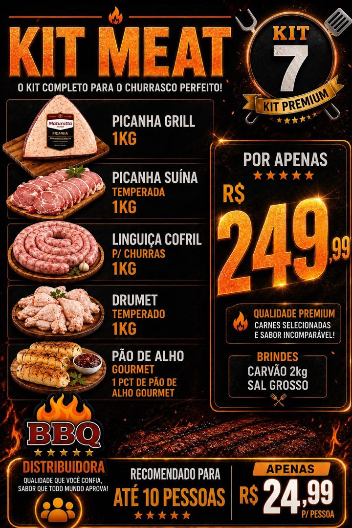 Arte do Kit Meat 07 com os itens e o preço